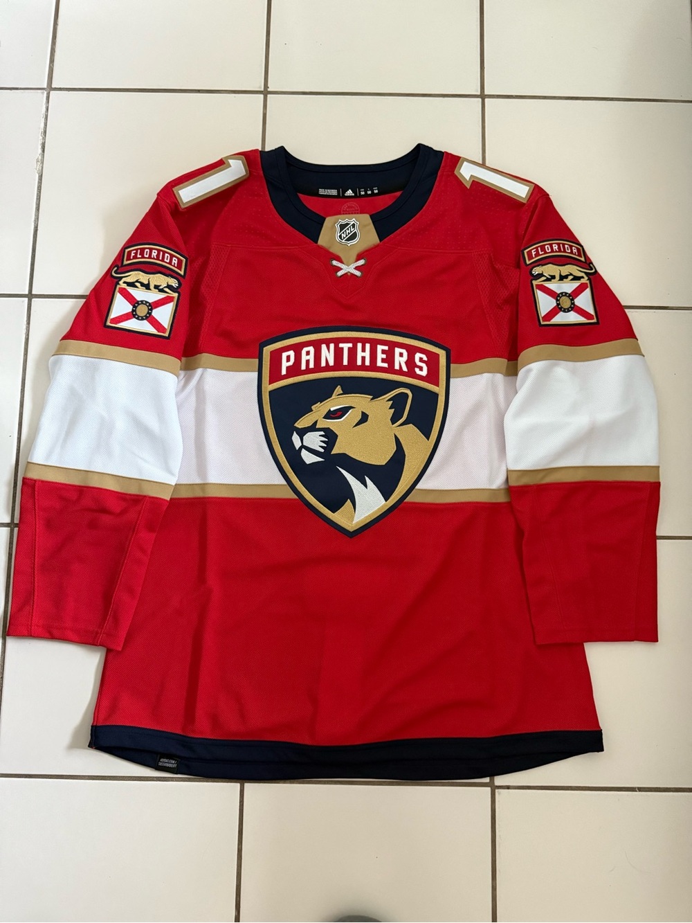 Adidas Florida Panthers #11 Huberdeau Red Hockey Jersey - Official NHL